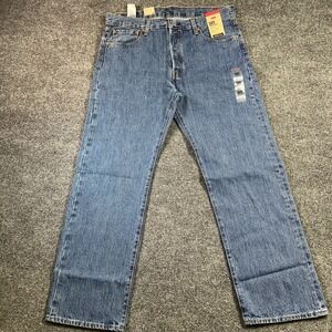 Levi's 501 Jeans Men's 35x30 Blue Classic Straight Bootcut Relaxed Workwear NEW